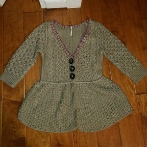 Free People Crochet Cardigan